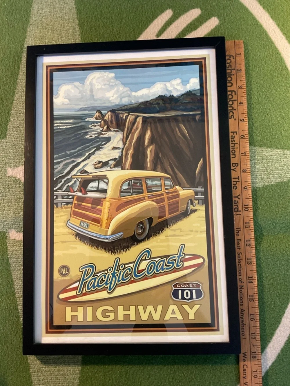 PCH- Travel, Art Print Framed- Paul Lanquist Woody-12” W x 18” H